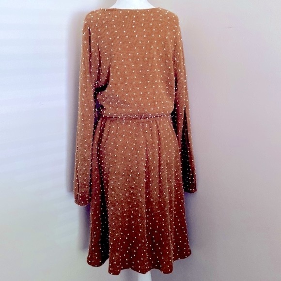 Polagram sweater knit Swiss dot midi dress - Picture 5 of 8